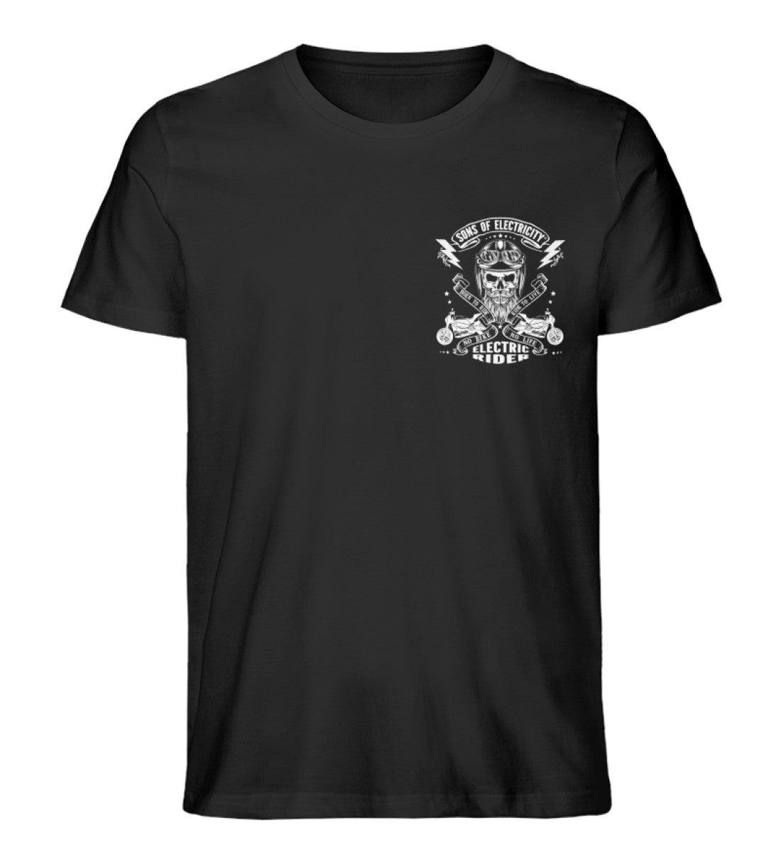 Organic Premium E-Motorrad T-Shirt: SONS OF ELECTRICITY