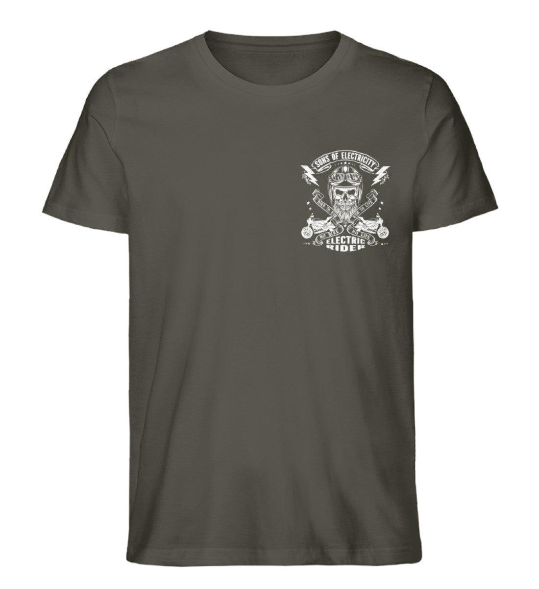 Organic Premium E-Motorrad T-Shirt: SONS OF ELECTRICITY