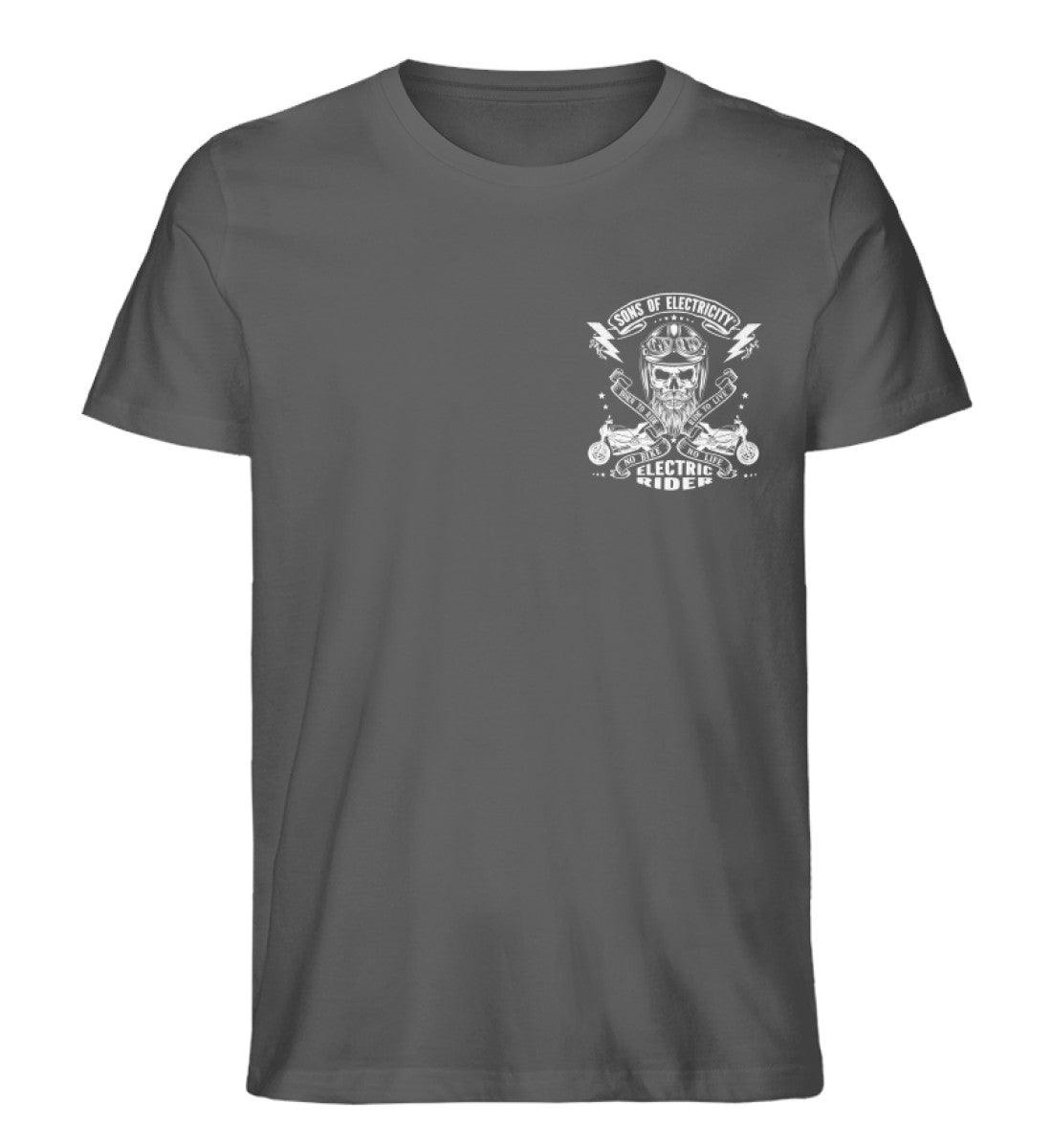 Organic Premium E-Motorrad T-Shirt: SONS OF ELECTRICITY