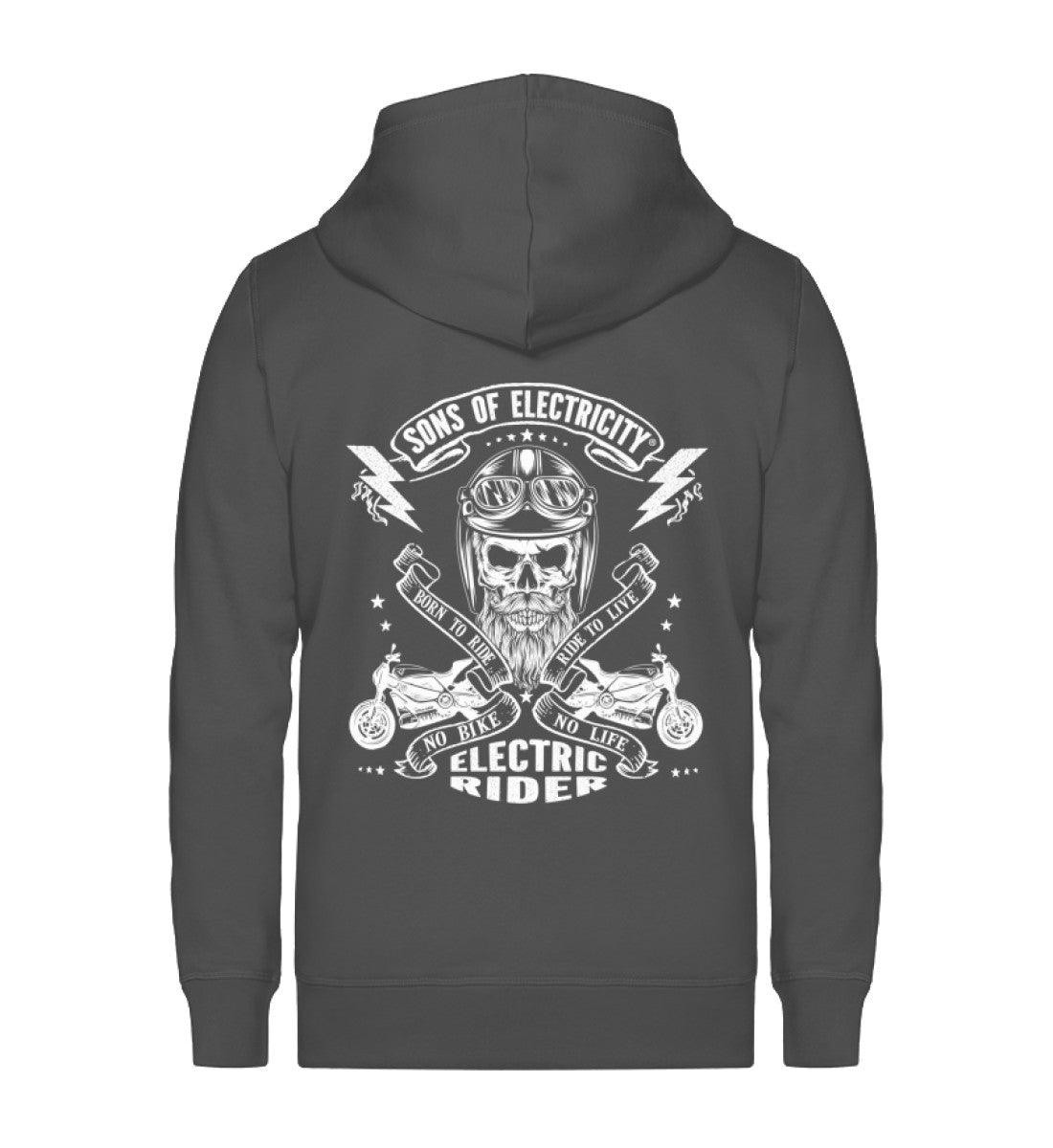 Organic Premium E-Motorrad Zipper Jacke: SONS OF ELECTRICITY