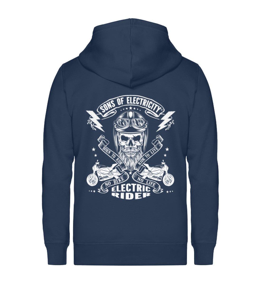 Organic Premium E-Motorrad Zipper Jacke: SONS OF ELECTRICITY