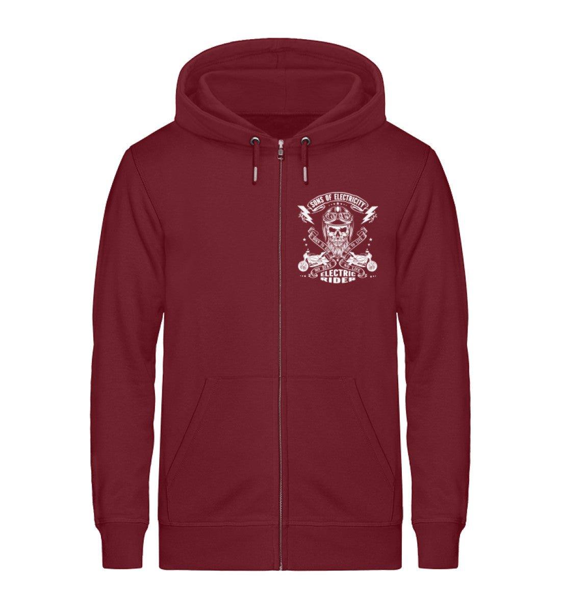 Organic Premium E-Motorrad Zipper Jacke: SONS OF ELECTRICITY