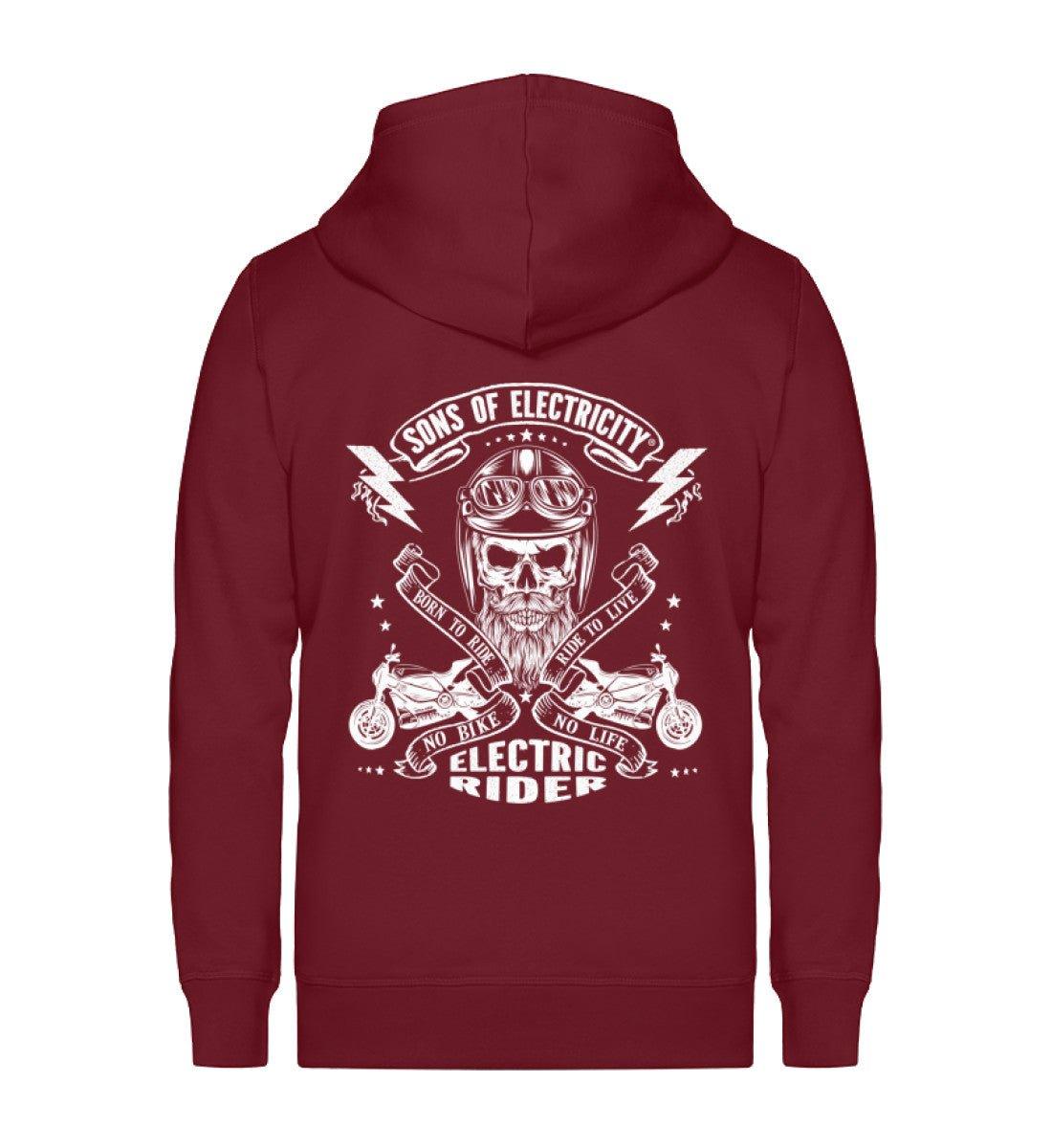 Organic Premium E-Motorrad Zipper Jacke: SONS OF ELECTRICITY
