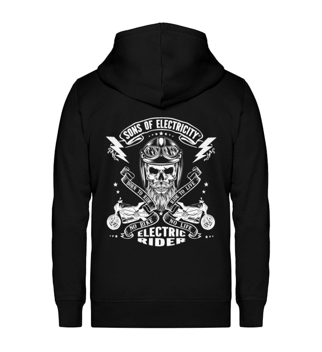 Organic Premium E-Motorrad Zipper Jacke: SONS OF ELECTRICITY