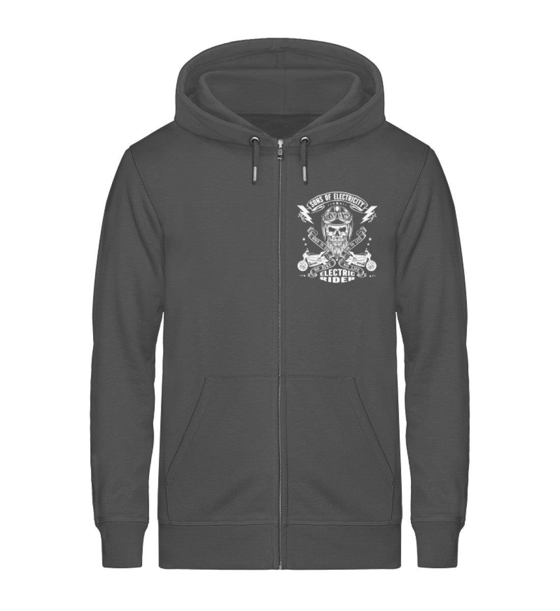Organic Premium E-Motorrad Zipper Jacke: SONS OF ELECTRICITY