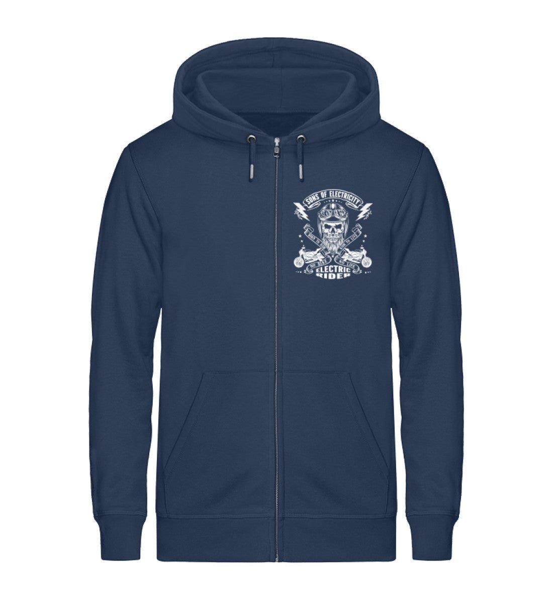 Organic Premium E-Motorrad Zipper Jacke: SONS OF ELECTRICITY