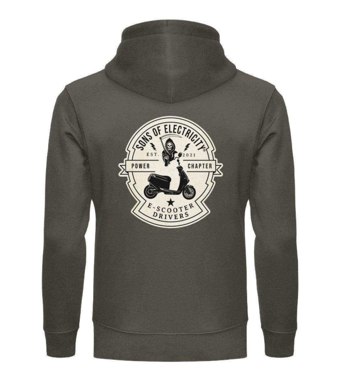 Organic Premium E-Motorroller Hoodie: SONS OF ELECTRICITY -