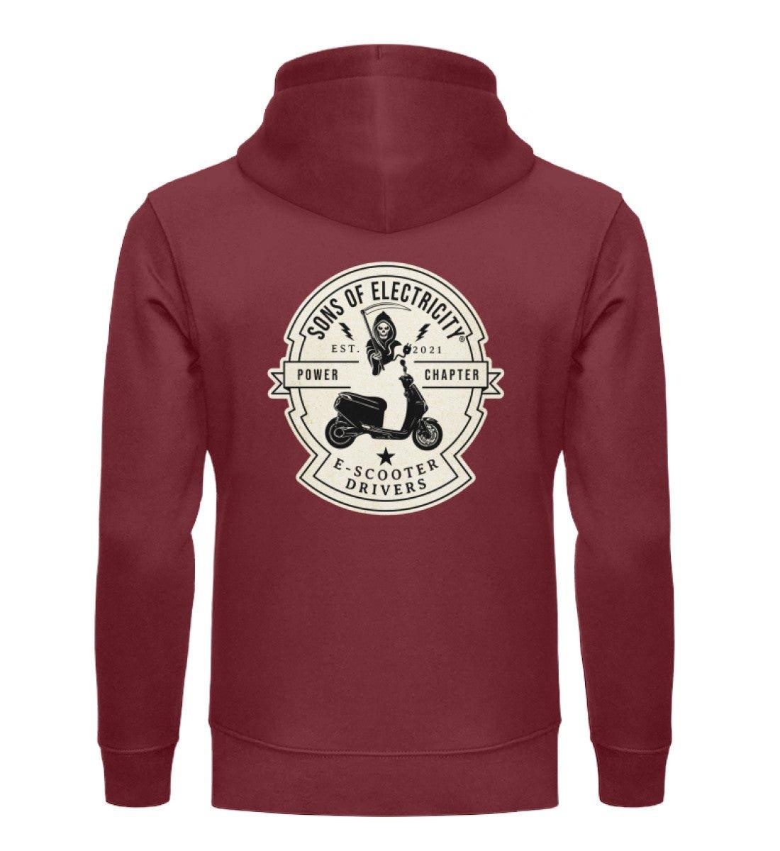 Organic Premium E-Motorroller Hoodie: SONS OF ELECTRICITY -