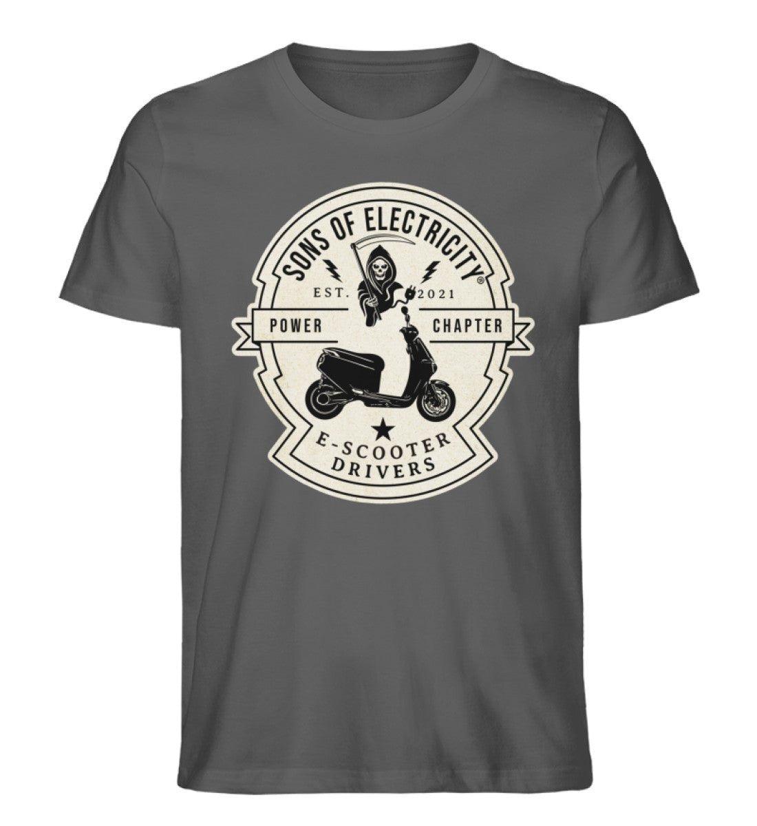 Organic Premium E-Motorroller T-Shirt: SONS OF ELECTRICITY -