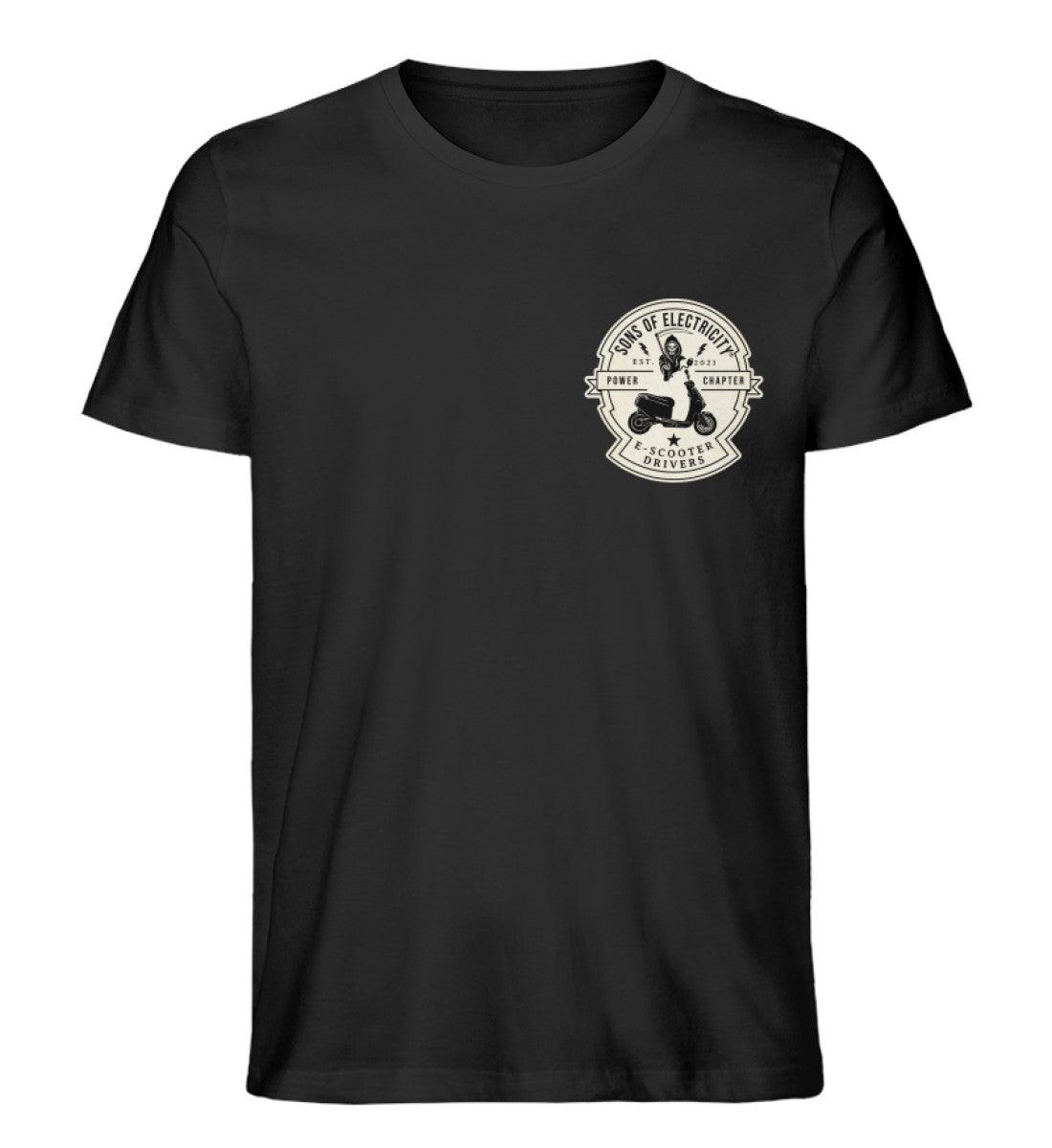 Organic Premium E-Motorroller T-Shirt: SONS OF ELECTRICITY -