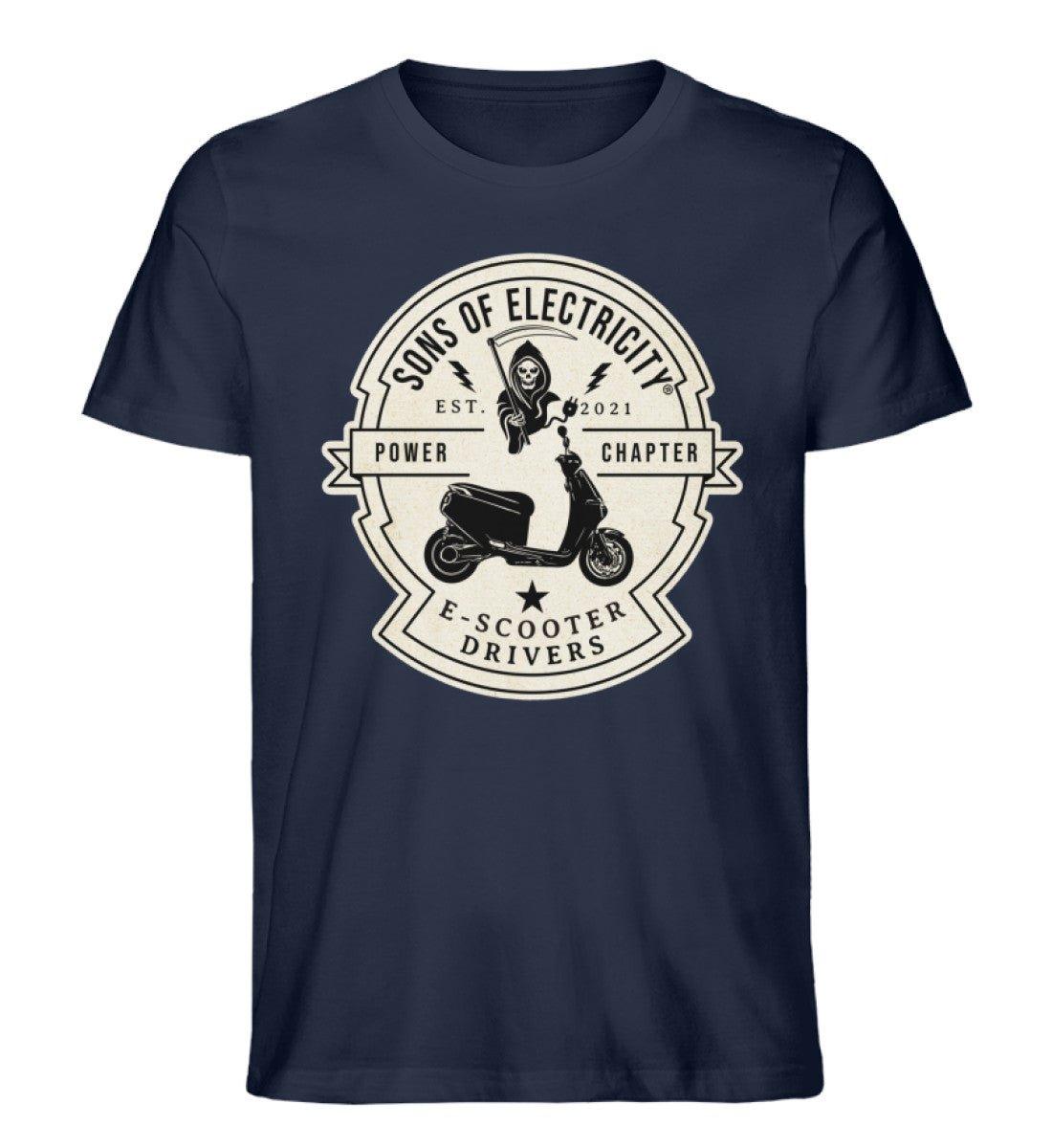 Organic Premium E-Motorroller T-Shirt: SONS OF ELECTRICITY -