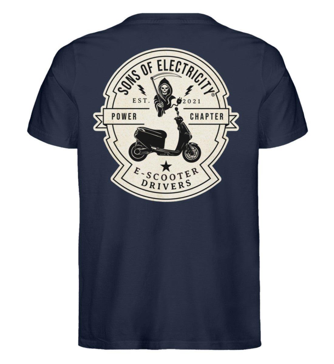 Organic Premium E-Motorroller T-Shirt: SONS OF ELECTRICITY -