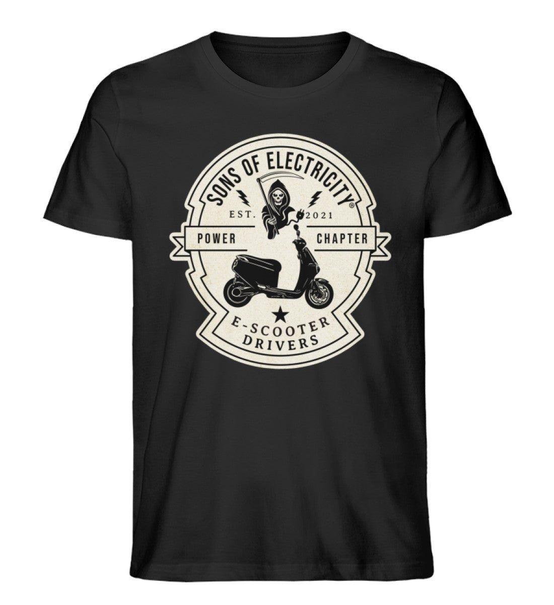 Organic Premium E-Motorroller T-Shirt: SONS OF ELECTRICITY -