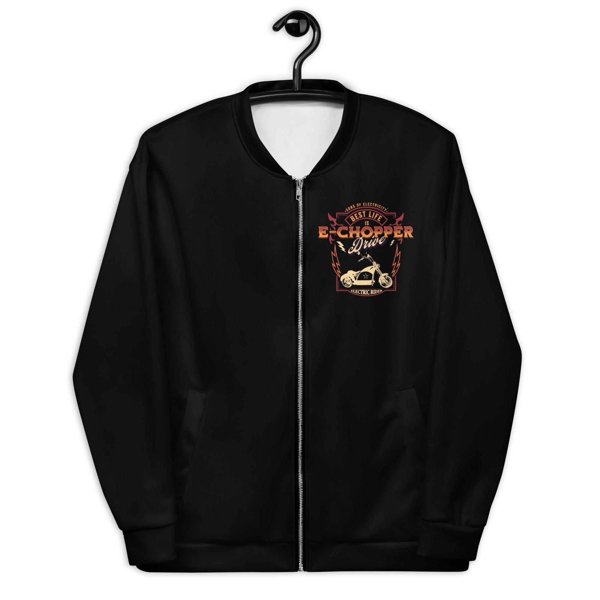 Premium E-Chopper (1) Bomberjacke: Best Life is drive -