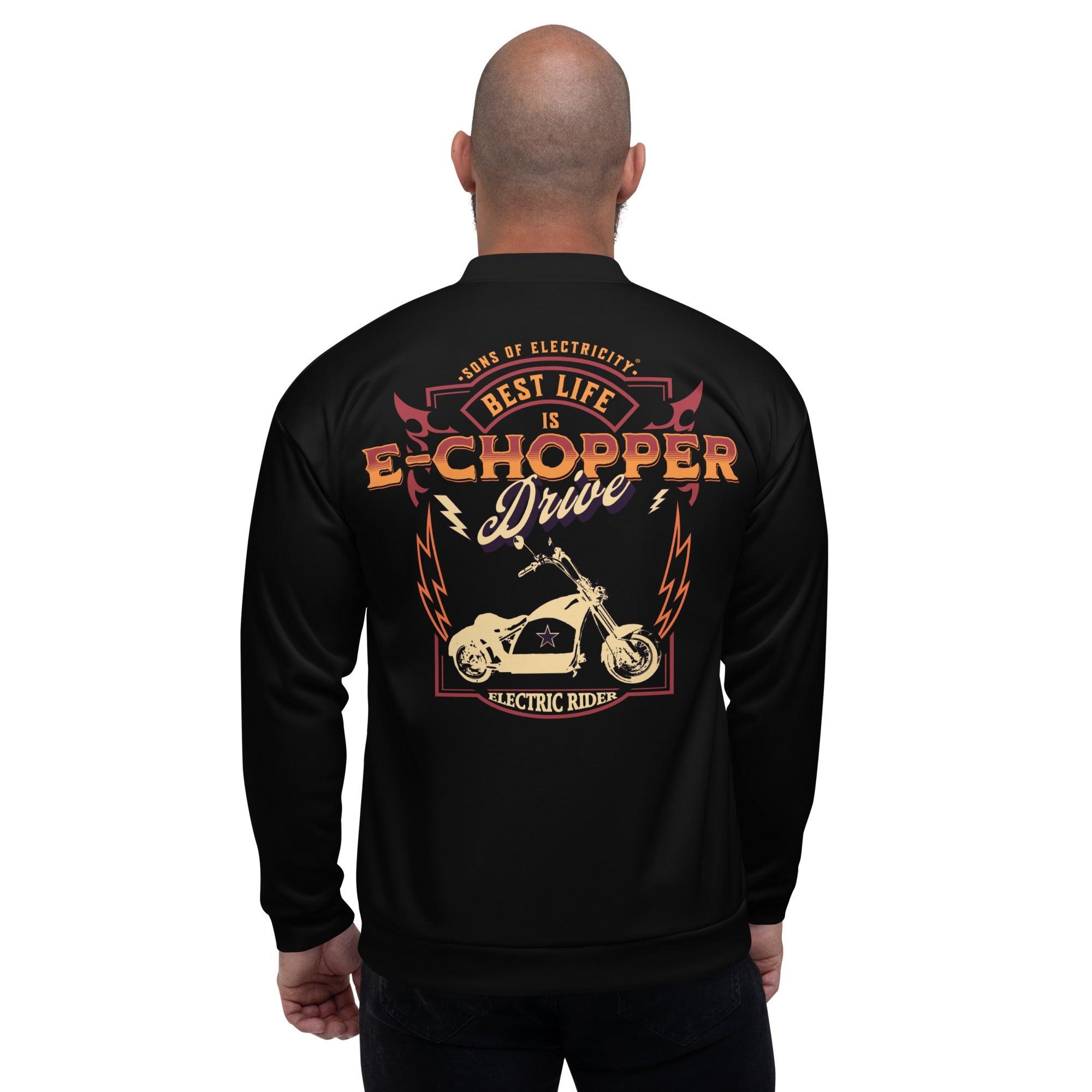 Premium E-Chopper (1) Bomberjacke: Best Life is drive -