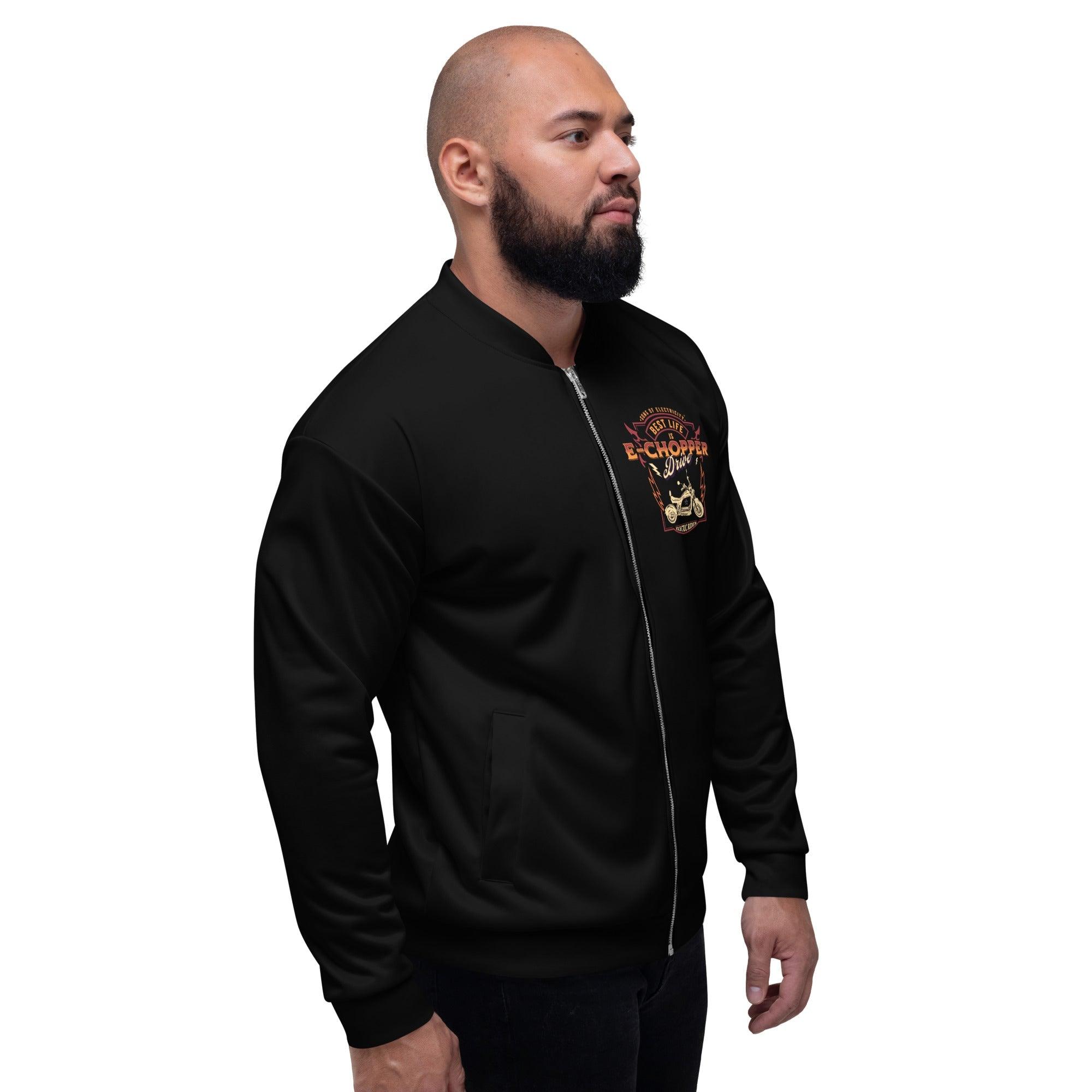 Premium E-Chopper (2) Bomberjacke: Best Life is drive -