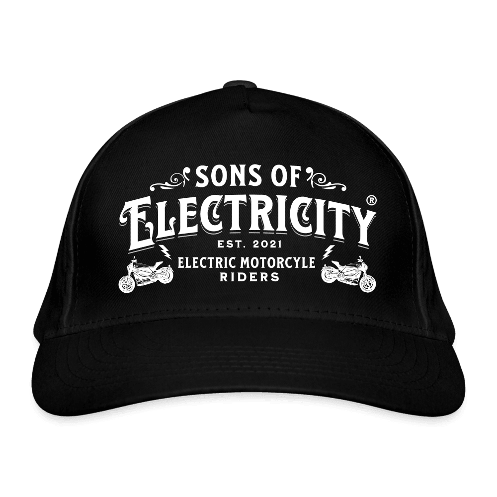 Premium E-Motorrad Bio-Baseballkappe: SONS OF ELECTRICITY