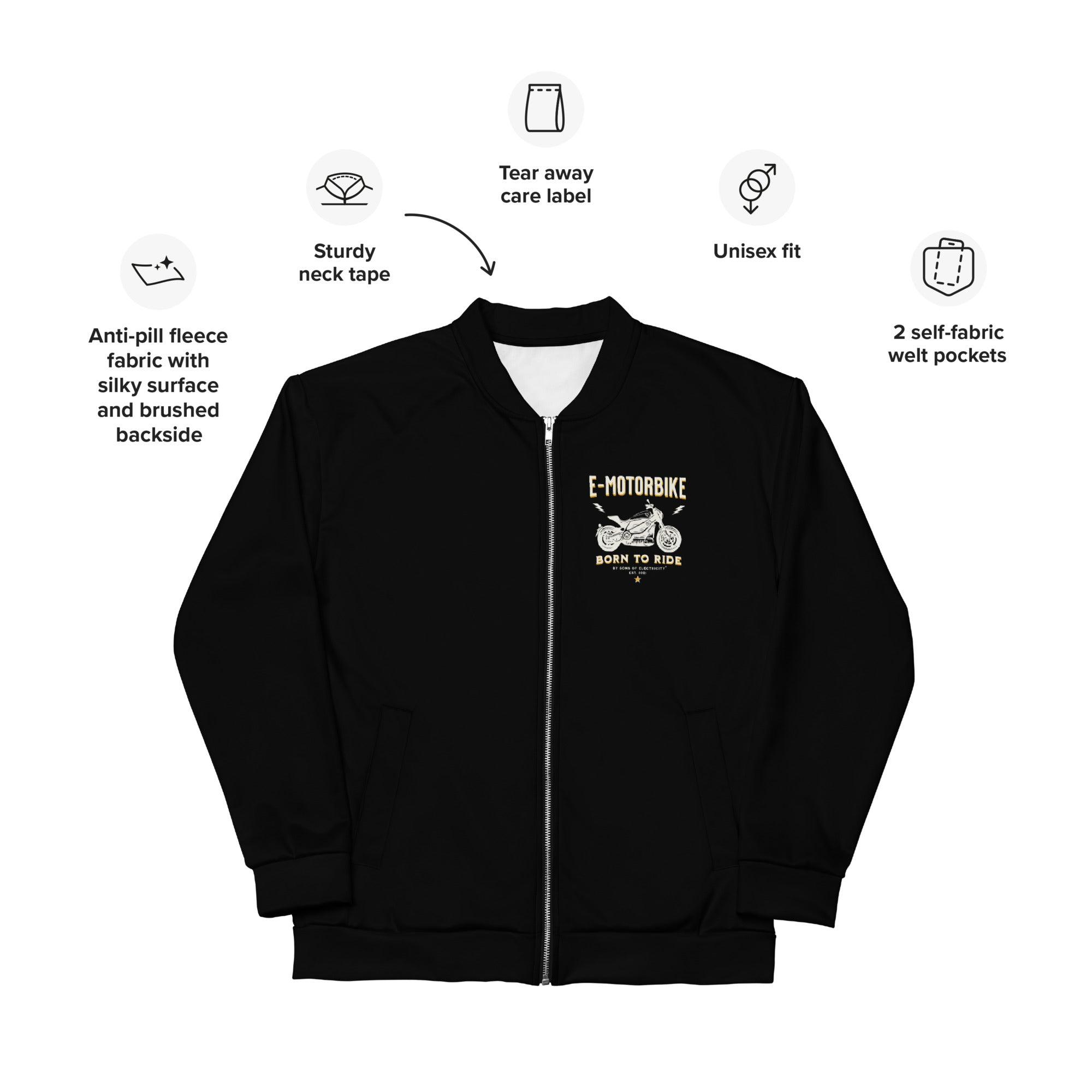 Premium E-Motorrad Bomberjacke: SONS OF ELECTRICITY