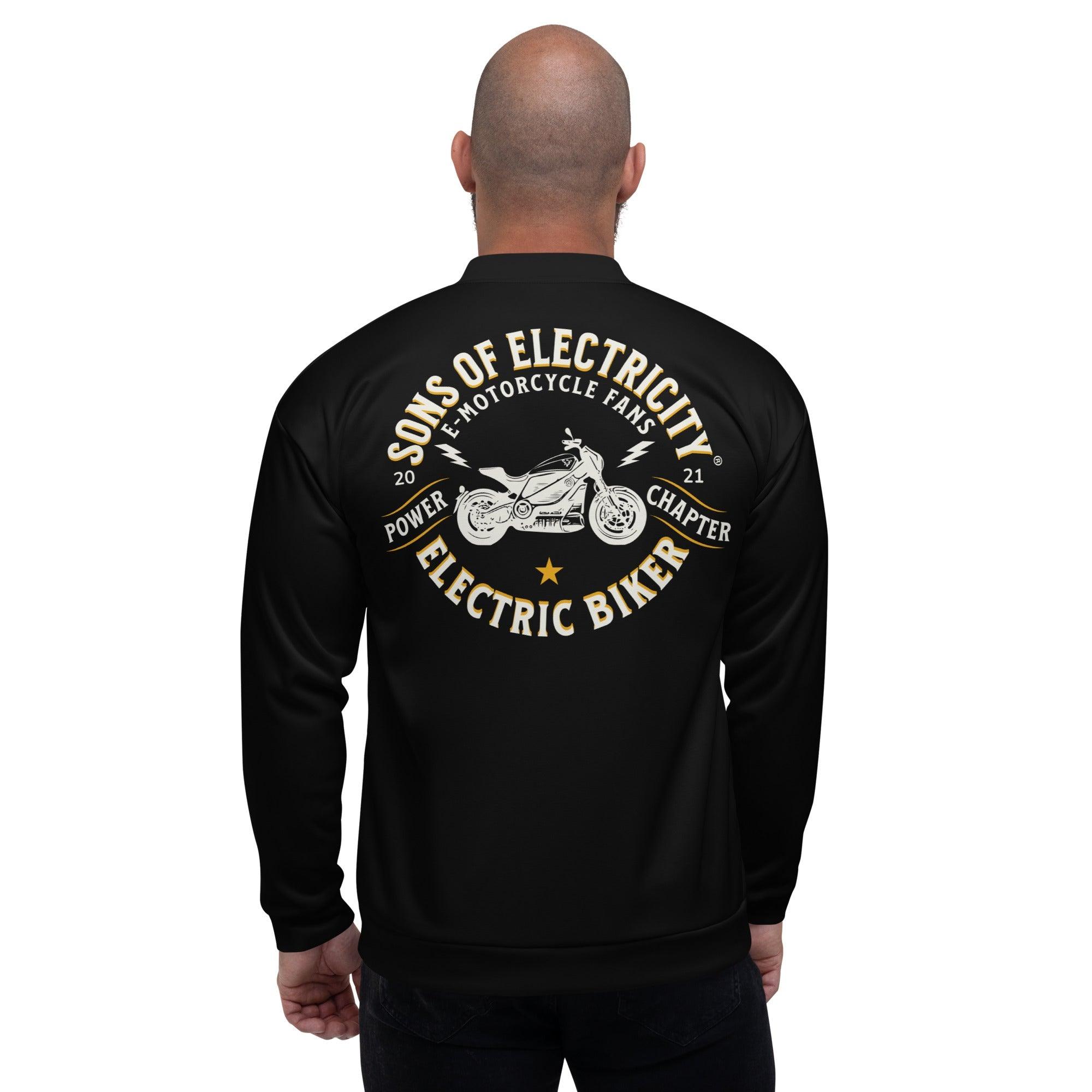 Premium E-Motorrad Bomberjacke: SONS OF ELECTRICITY