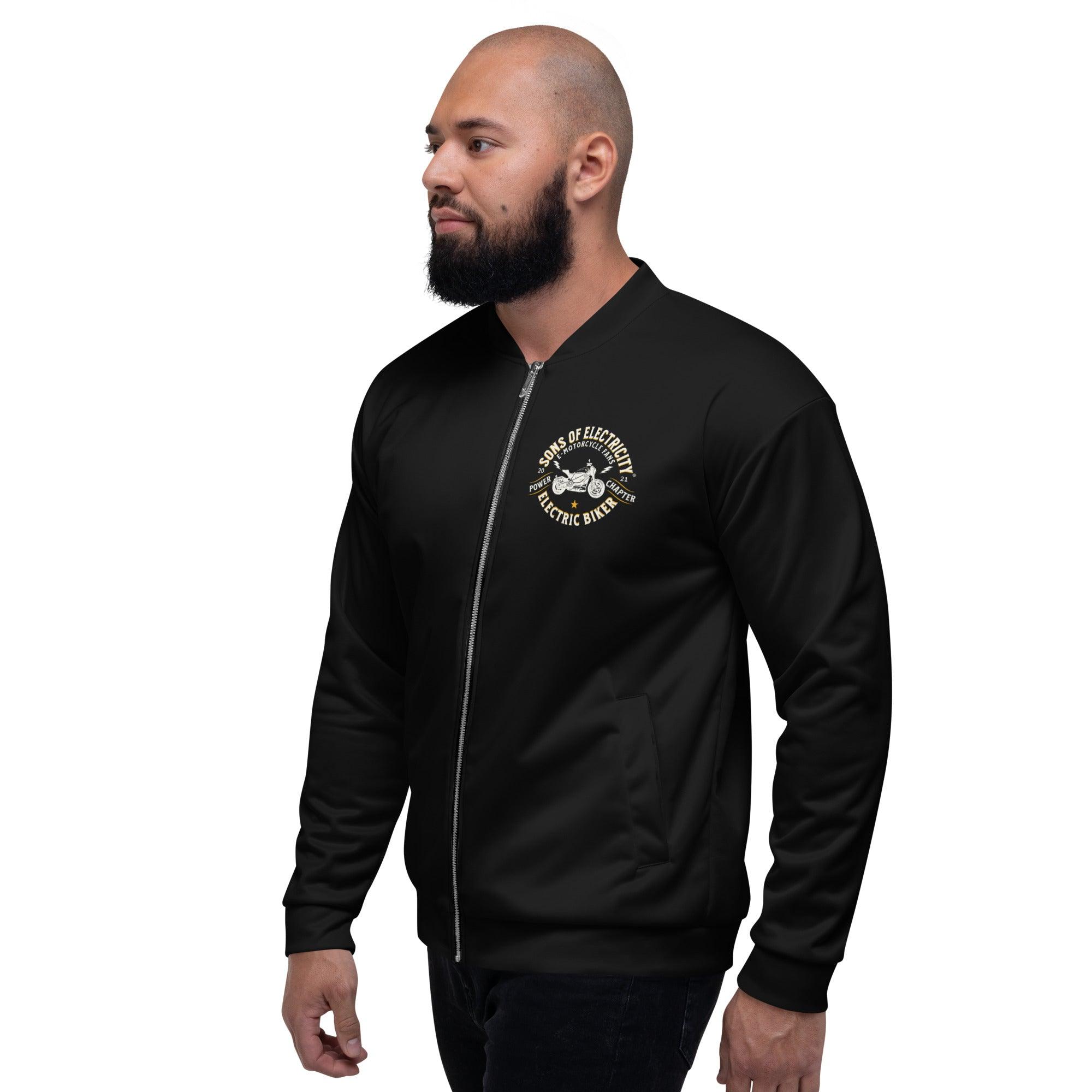 Premium E-Motorrad Bomberjacke: SONS OF ELECTRICITY