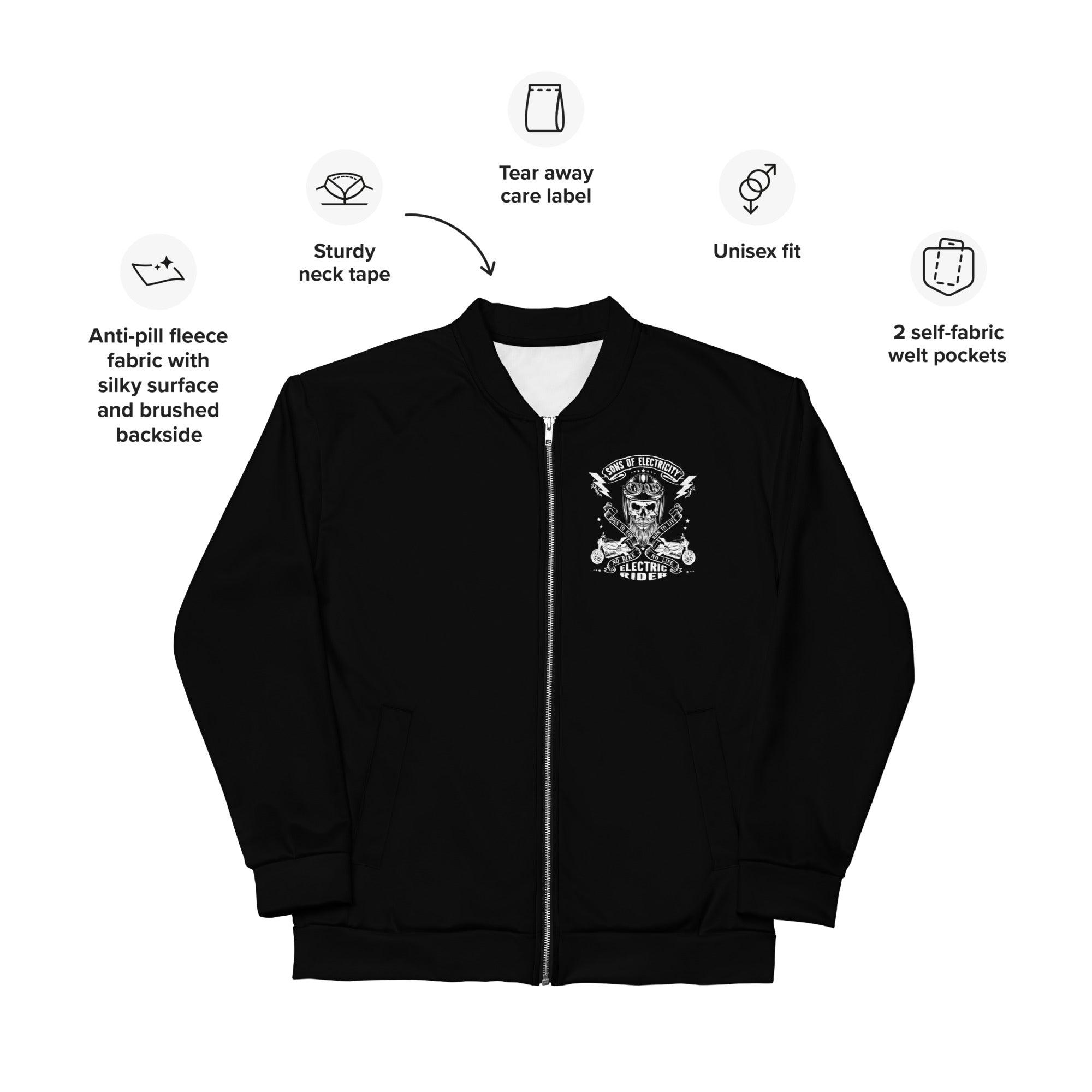 Premium E-Motorrad Bomberjacke: SONS OF ELECTRICITY Electric