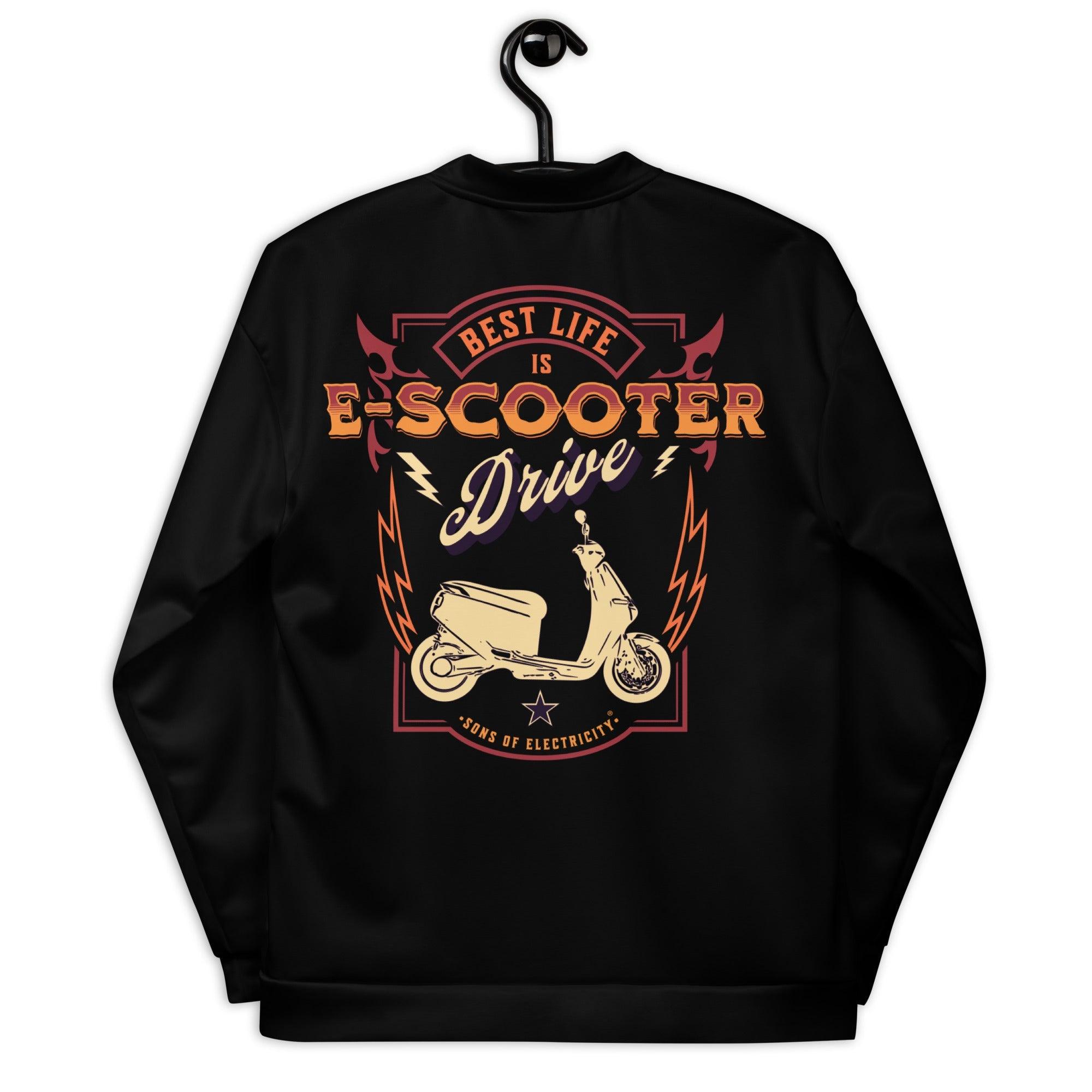 Premium E-Motorroller Bomberjacke: Best Life is E-Scooter
