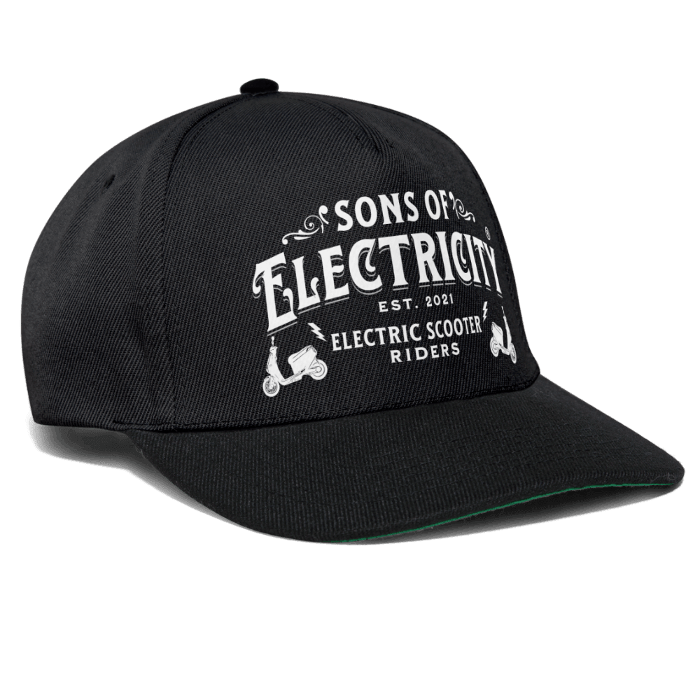 Premium E-Motorroller Snapback Cap: SONS OF ELECTRICITY