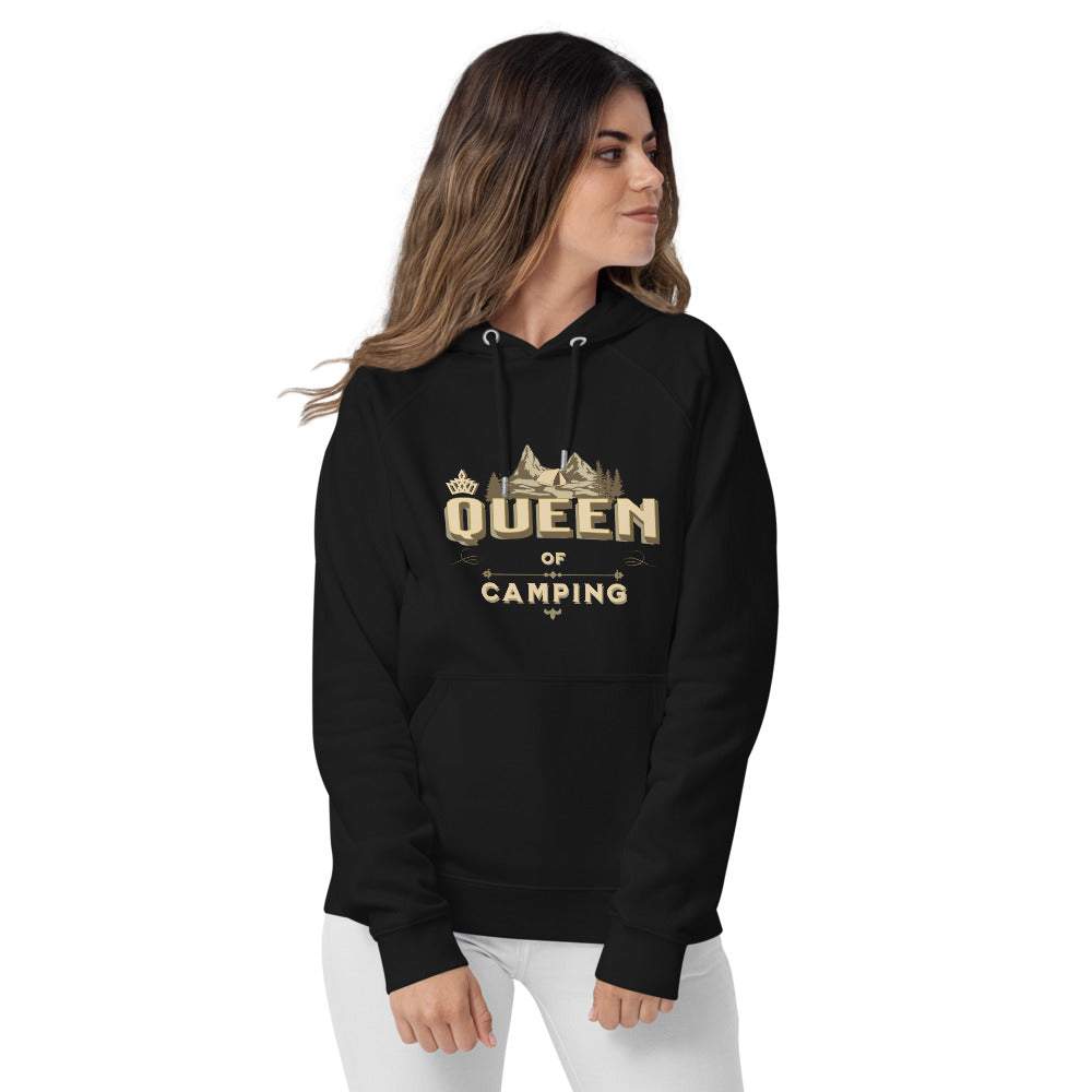 QUEEN OF CAMPING - Premium Bio Damen Hoodie Kapuzenpullover