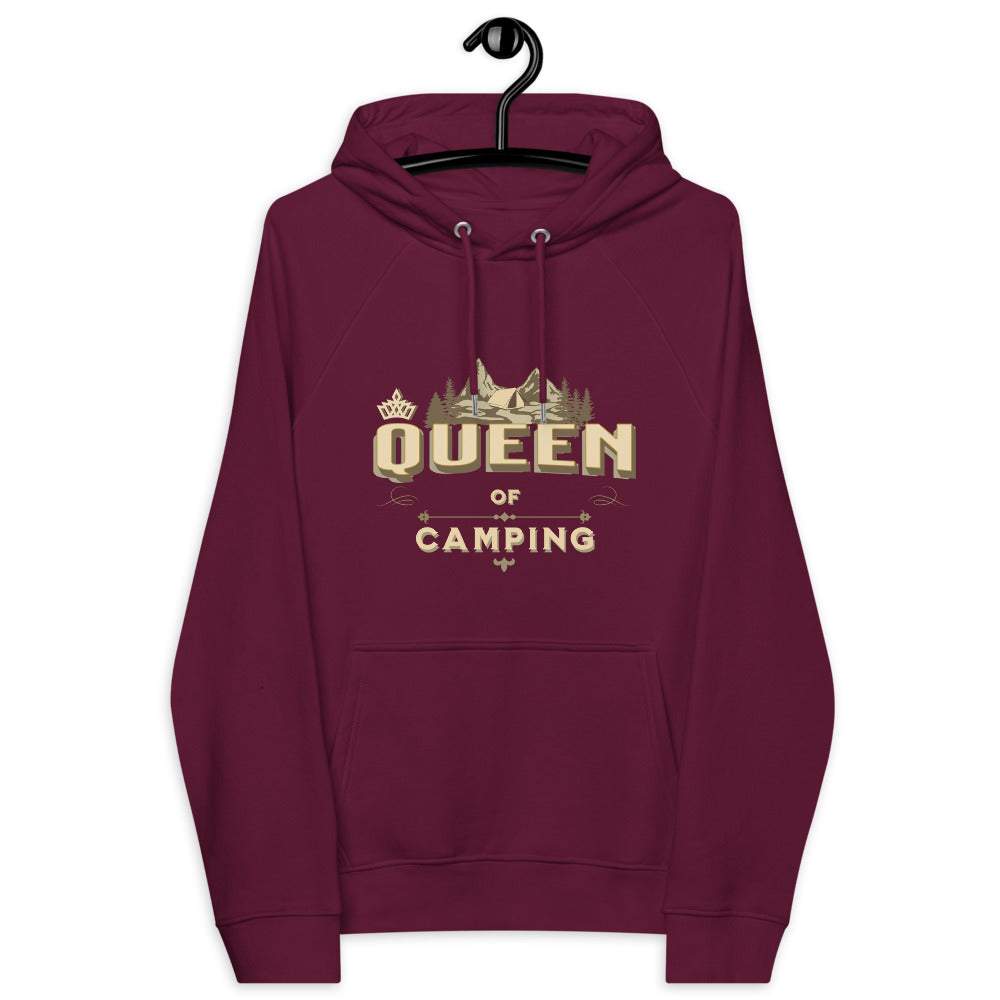 QUEEN OF CAMPING - Premium Bio Damen Hoodie Kapuzenpullover