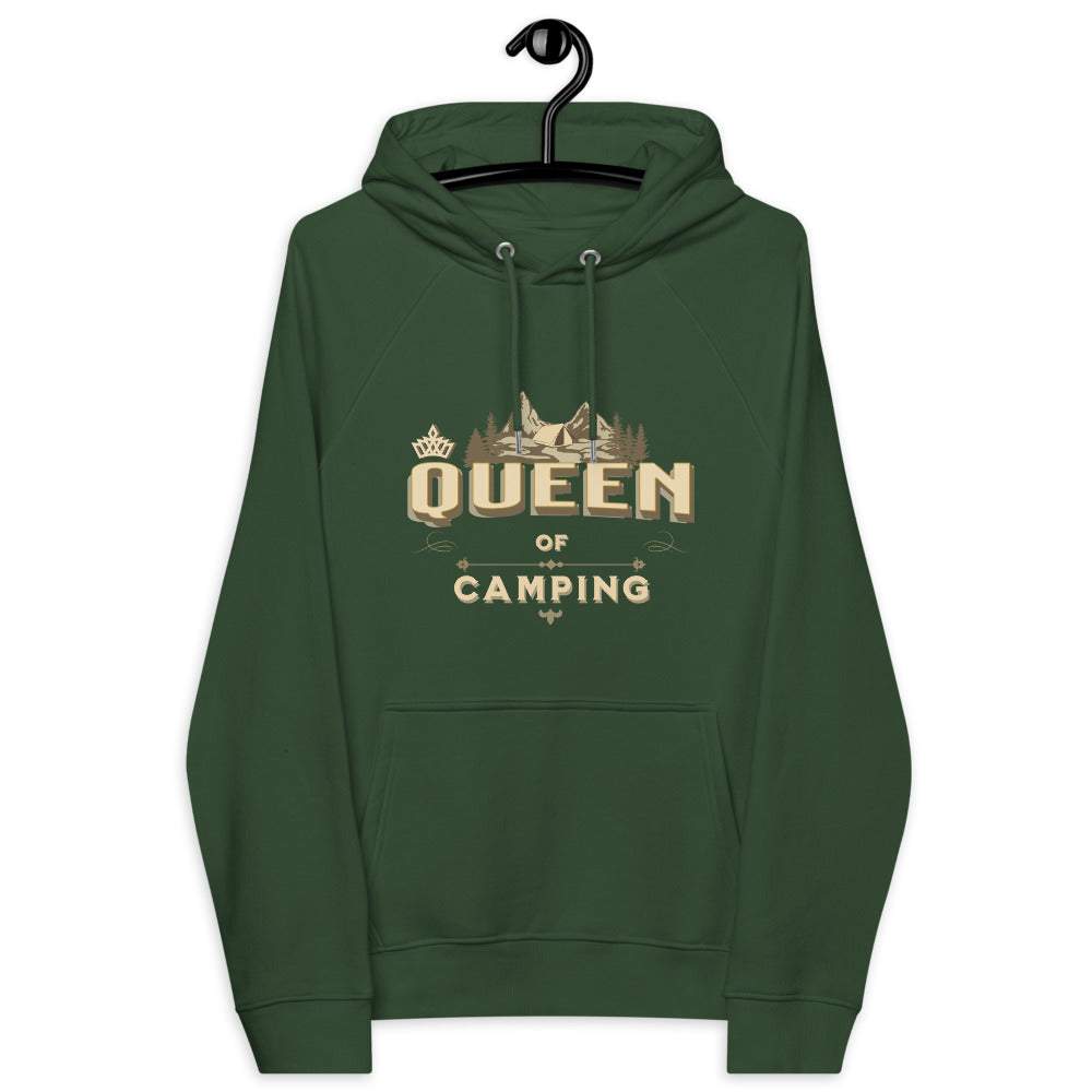QUEEN OF CAMPING - Premium Bio Damen Hoodie Kapuzenpullover