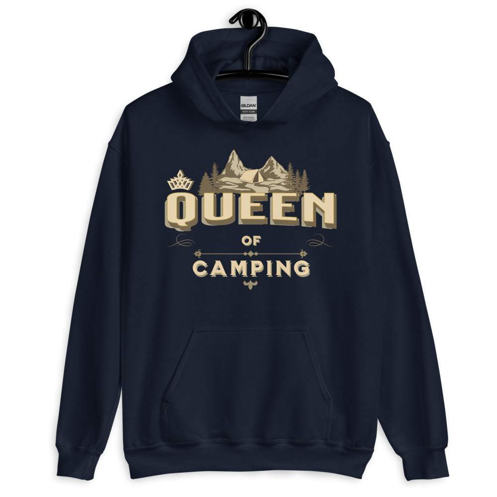 QUEEN OF CAMPING - Premium Damen Kapuzenpullover Hoodie