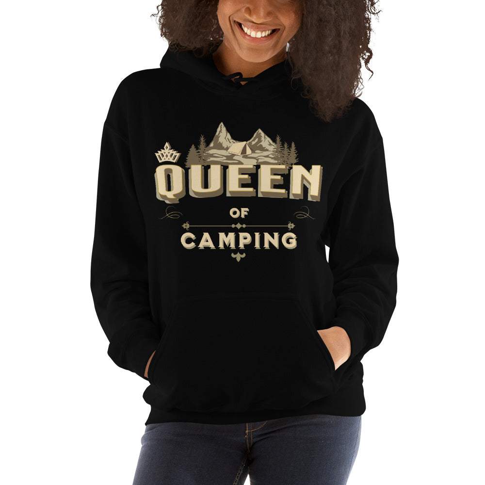 QUEEN OF CAMPING - Premium Damen Kapuzenpullover Hoodie