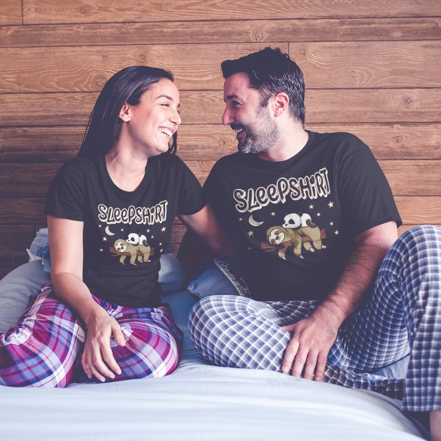 Sleep Shirt - Unisex Kurzarm Premium T-Shirt mit Aufdruck