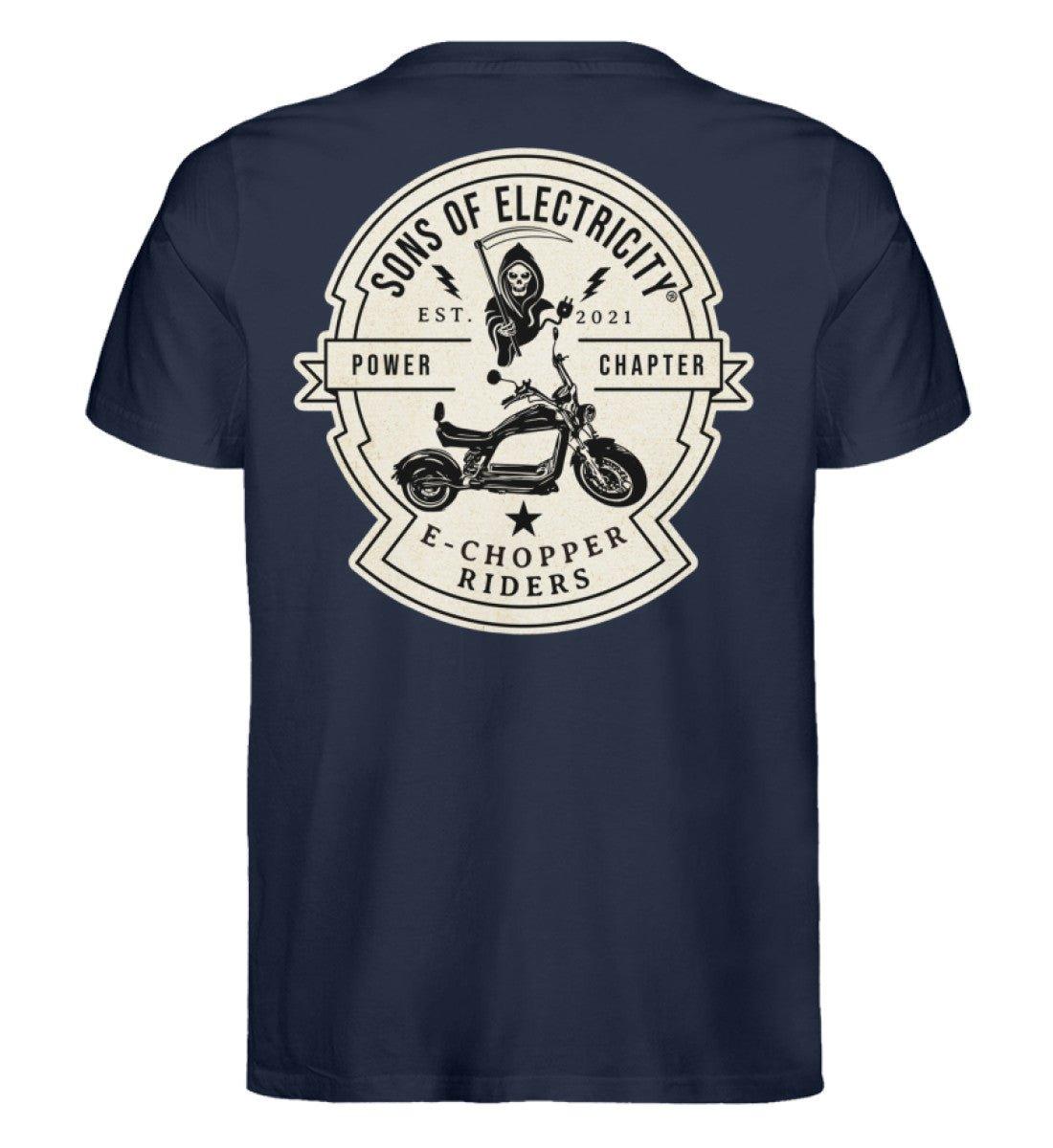 Organic Premium E-Chopper (2) T-Shirt: SONS OF ELECTRICITY -