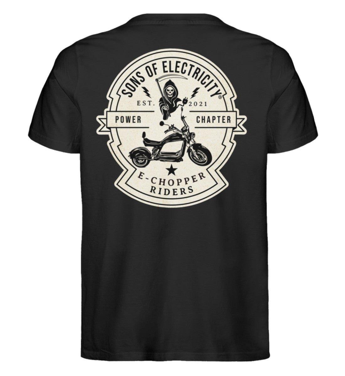 Organic Premium E-Chopper (2) T-Shirt: SONS OF ELECTRICITY -
