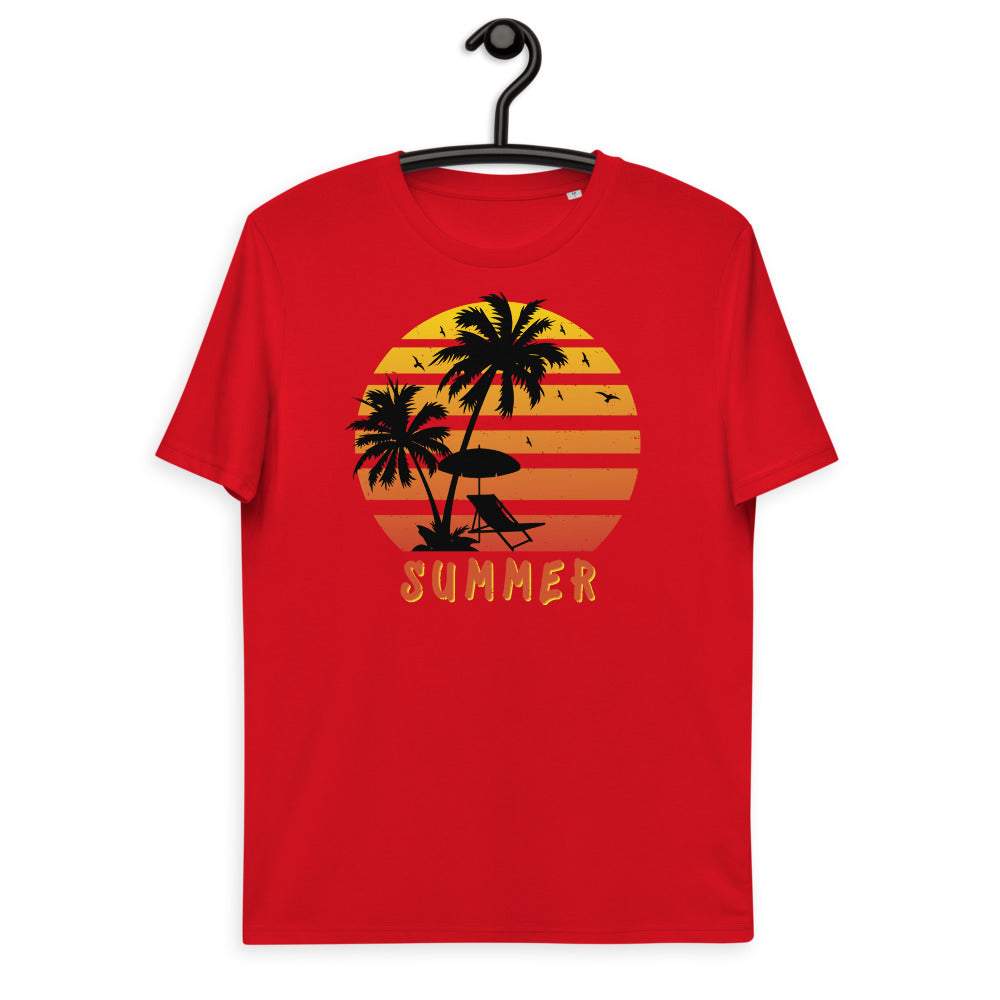 Summer - Premium Bio Unisex Kurzarm T-Shirt mit Aufdruck
