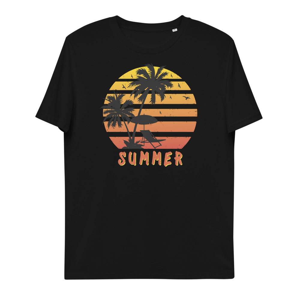 Summer - Premium Bio Unisex Kurzarm T-Shirt mit Aufdruck