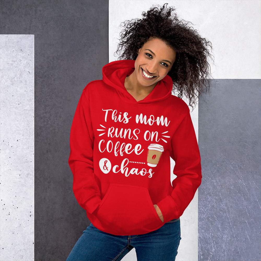 This mom runs on coffee & chaos - Damen Kapuzenpullover
