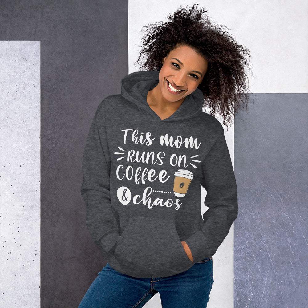 This mom runs on coffee & chaos - Damen Kapuzenpullover