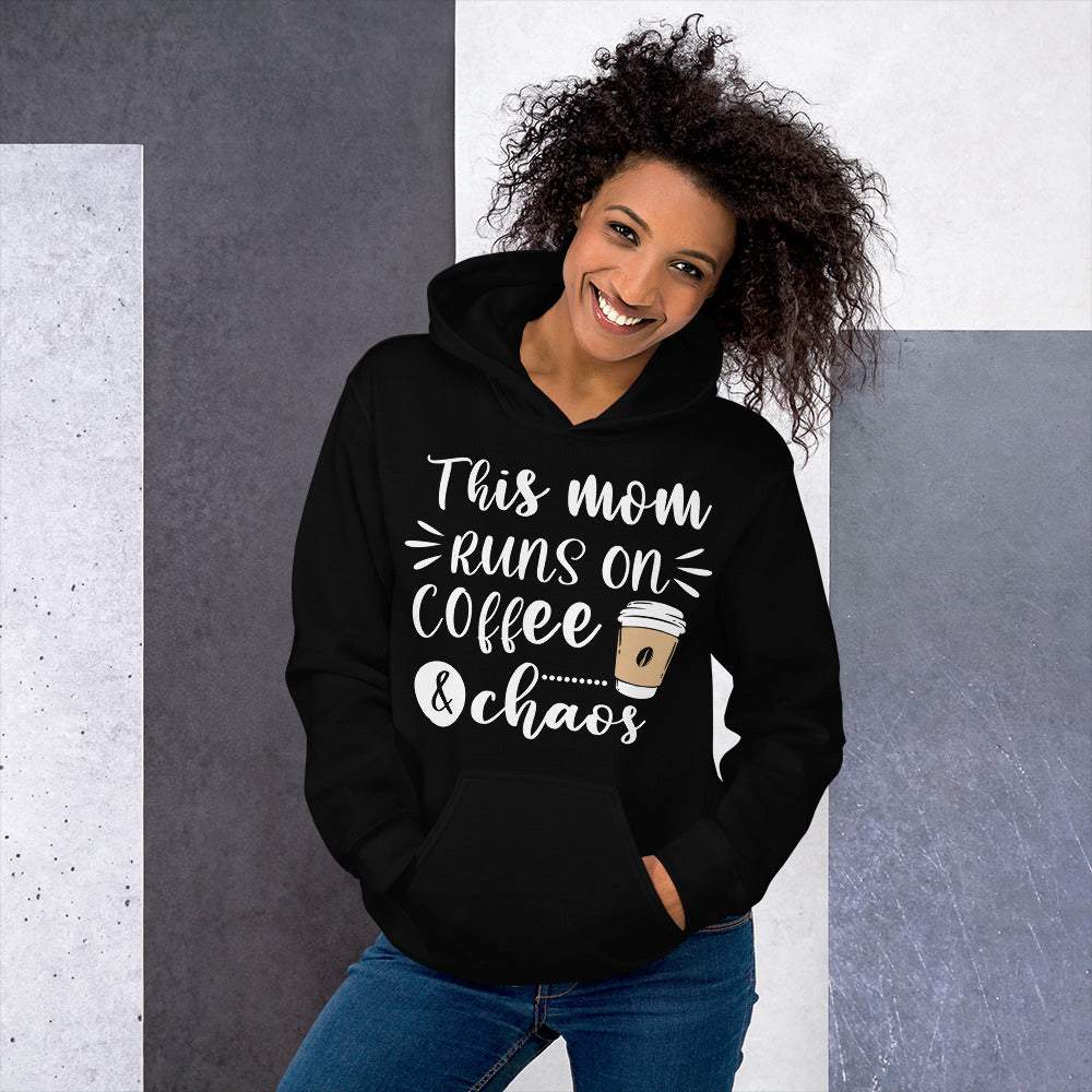 This mom runs on coffee & chaos - Damen Kapuzenpullover