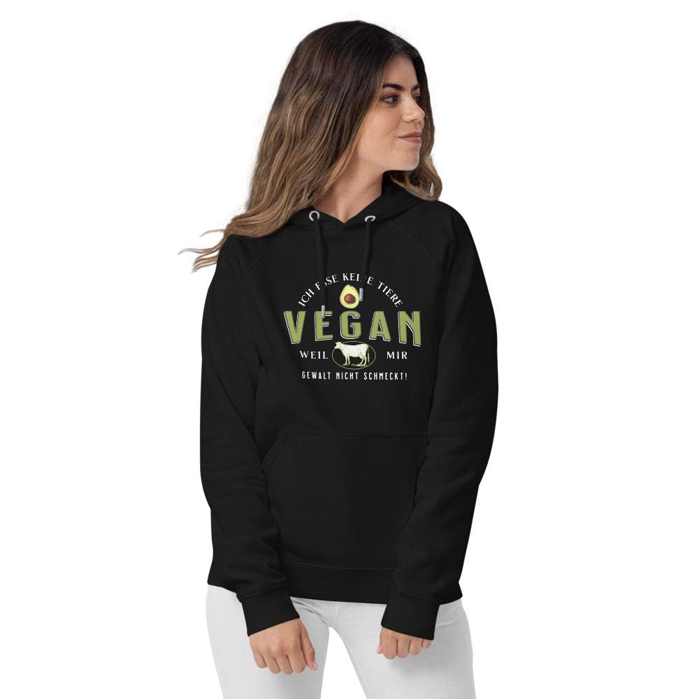VEGAN - Ich esse keine Tiere - Premium Unisex Bio Hoodie