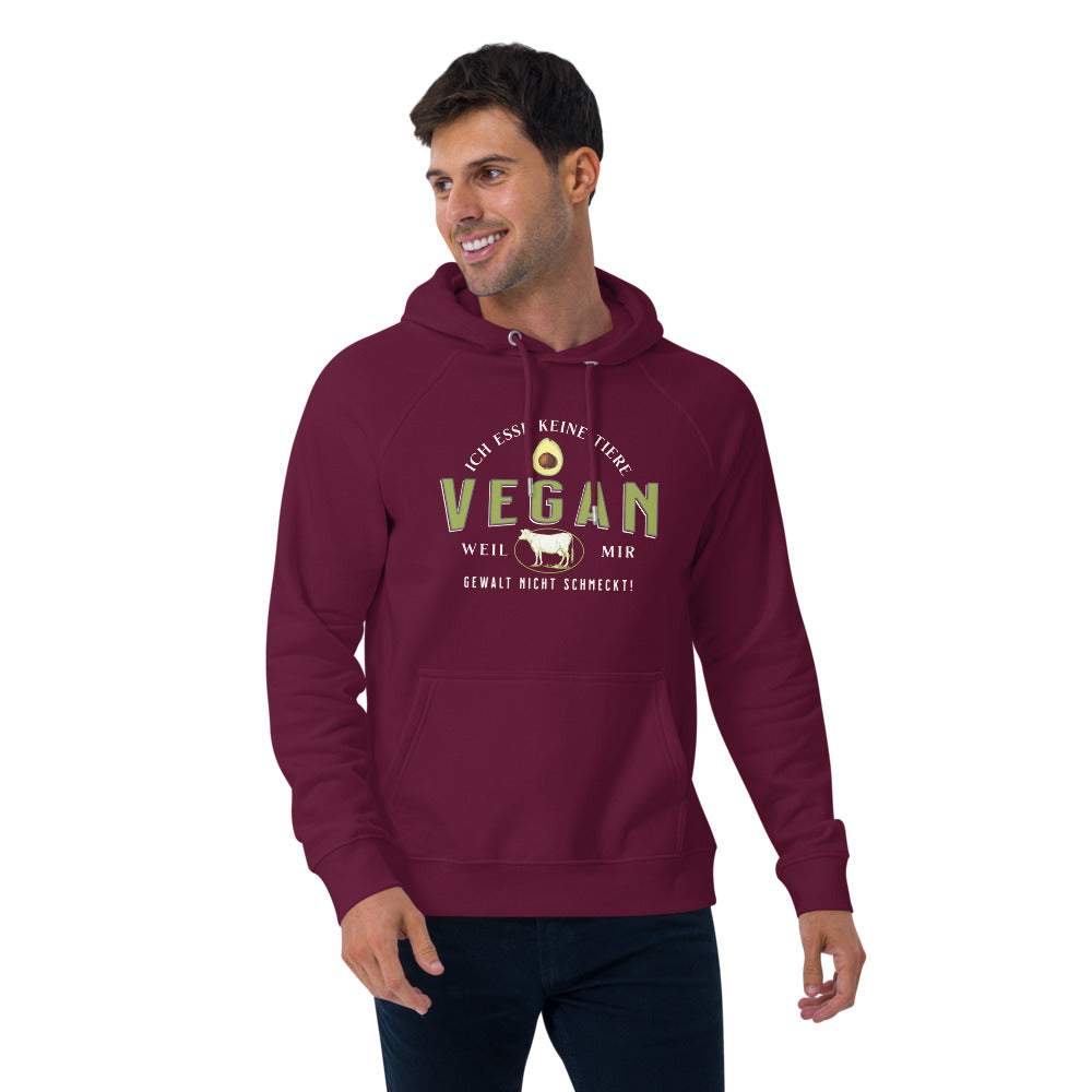 VEGAN - Ich esse keine Tiere - Premium Unisex Bio Hoodie