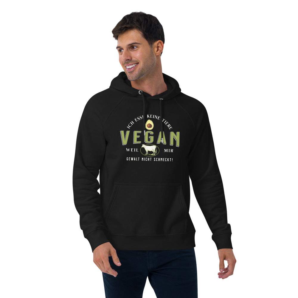 VEGAN - Ich esse keine Tiere - Premium Unisex Bio Hoodie