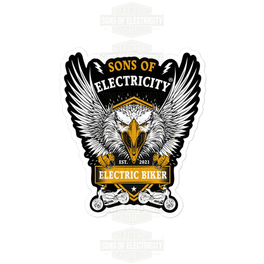 E-Motorrad Aufkleber: SONS OF ELECTRICITY Electric Biker