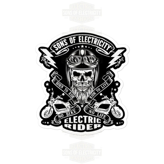 E-Chopper Aufkleber: SONS OF ELECTRICITY Electric Rider