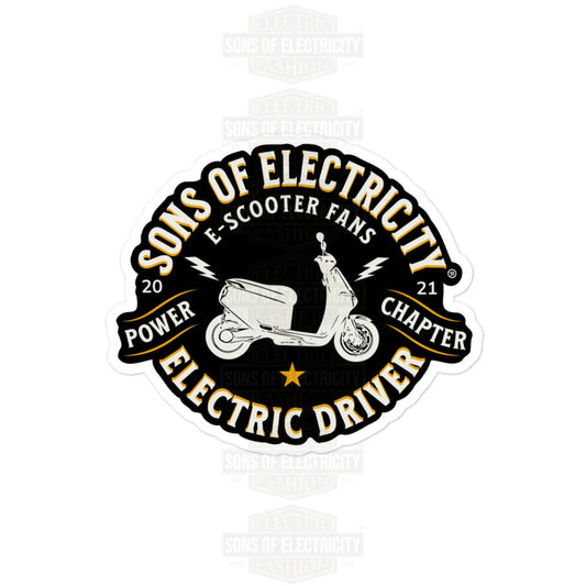 E-Motorroller Aufkleber: SONS OF ELECTRICITY E-Scooter Fans