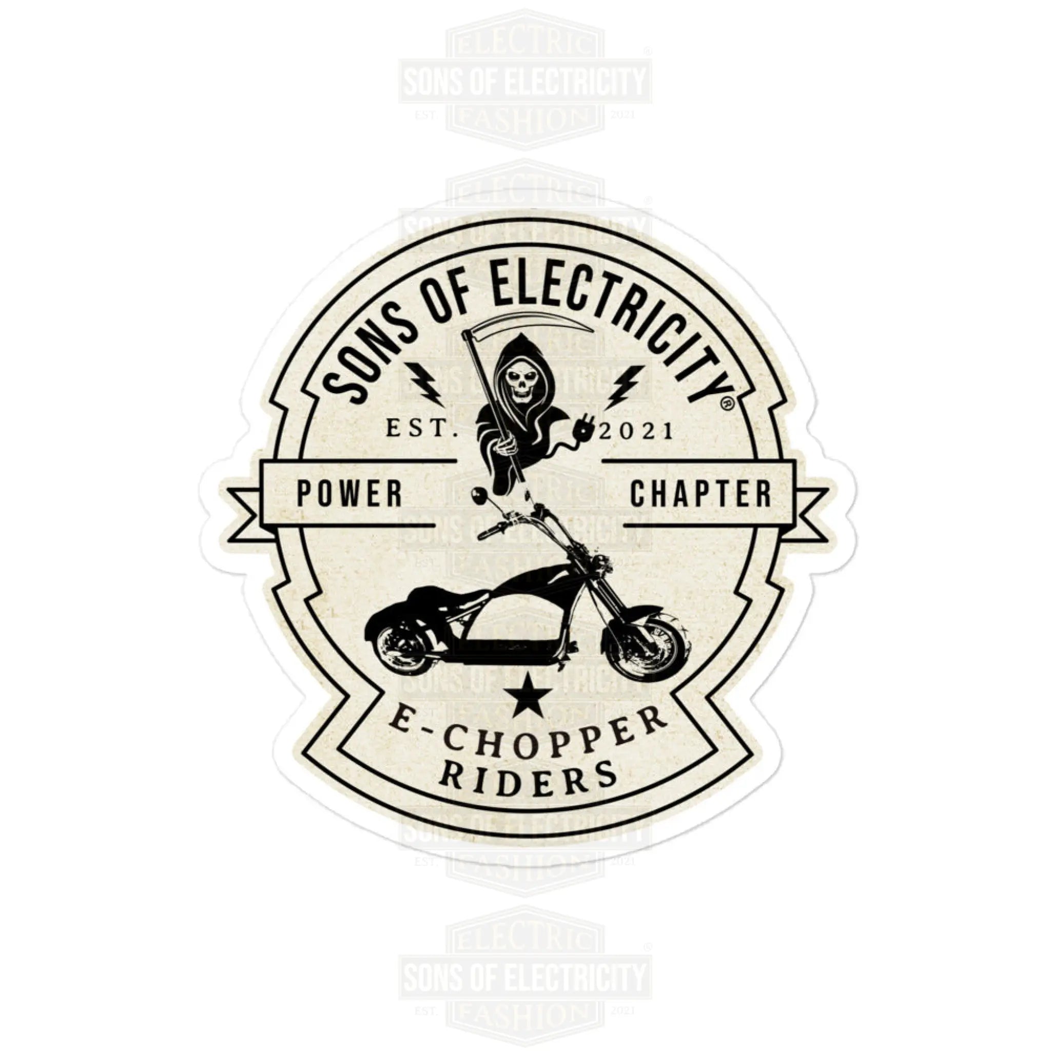 E-Chopper Aufkleber: SONS OF ELECTRICITY Riders (E-Chopper
