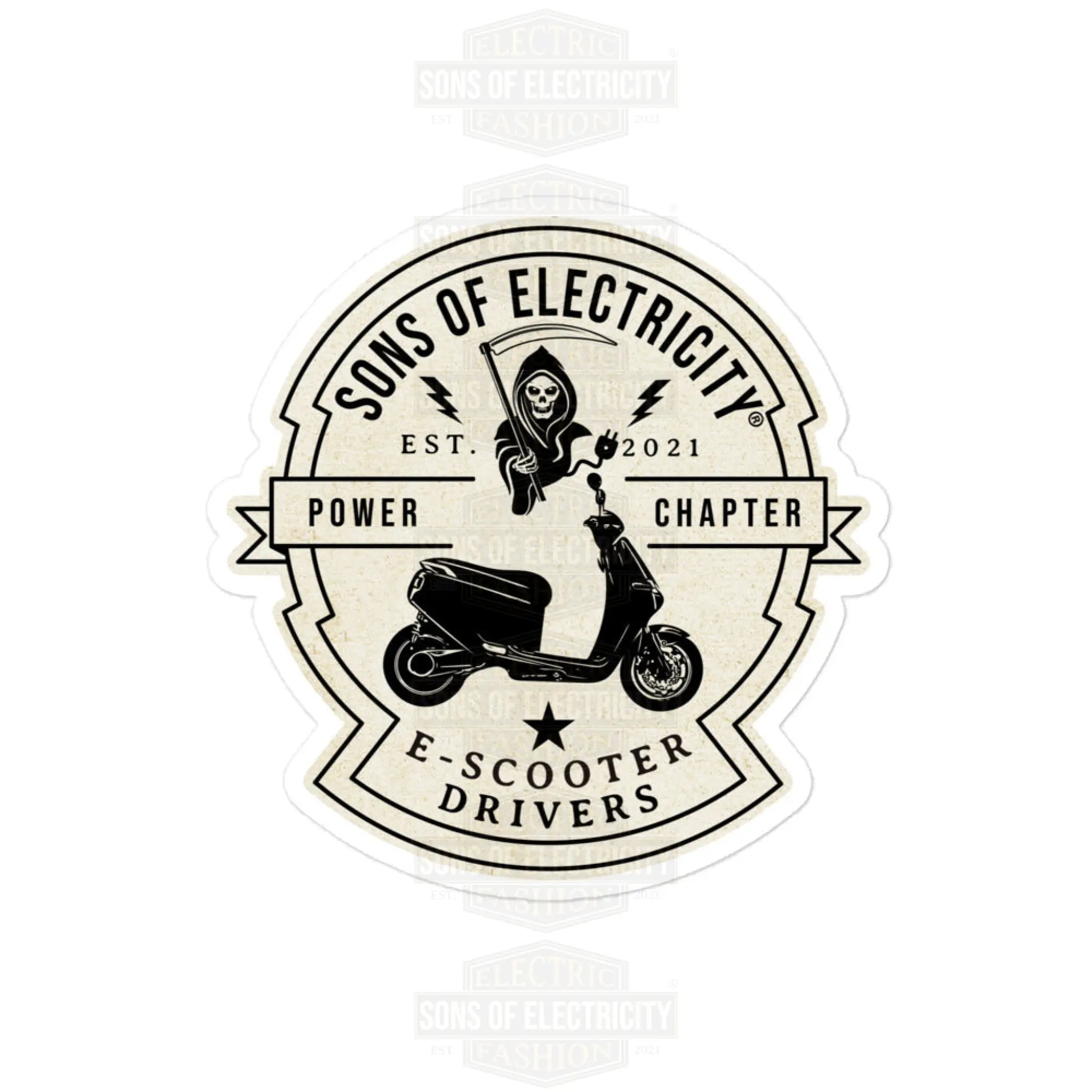 E-Motorroller Aufkleber: SONS OF ELECTRICITY E-Scooter