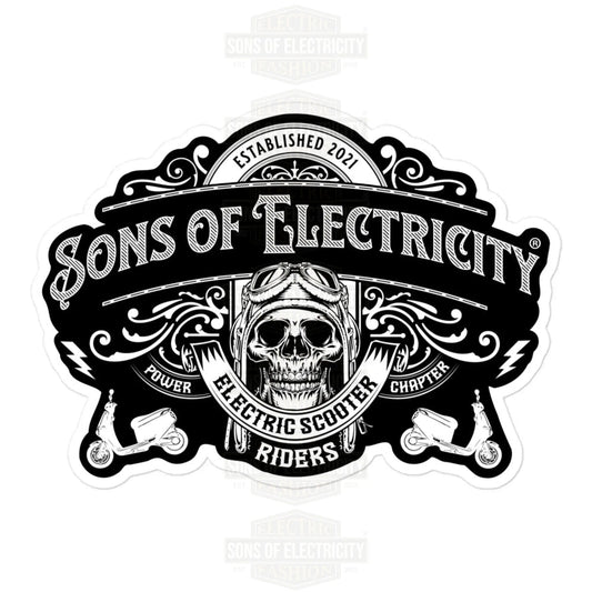 E-Motorroller Aufkleber: SONS OF ELECTRICITY Electric