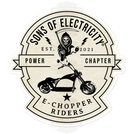 E-Chopper Aufkleber: SONS OF ELECTRICITY Riders (E-Chopper